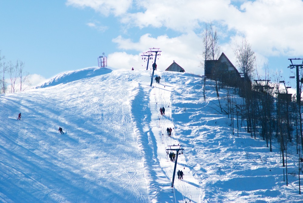 mountain-ski-track-funicular-birch-forrest