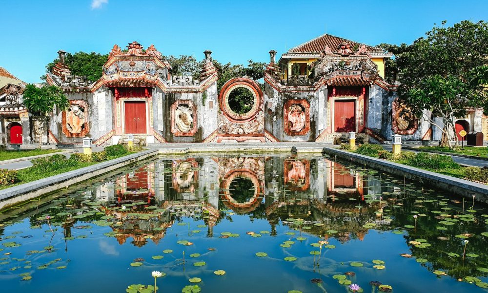 Beautiful shot of a Hoi an ancient town in Vietnam