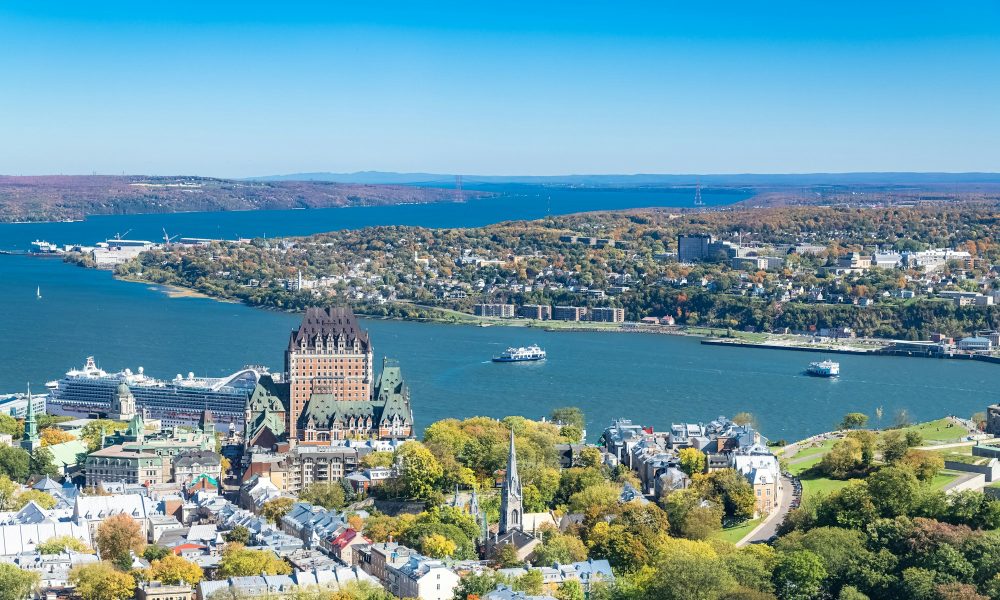 Quebec City, panorama of the town,